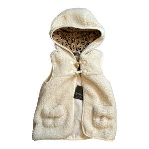 Cynthia Rowley Cream Vest Elegant Outerwear